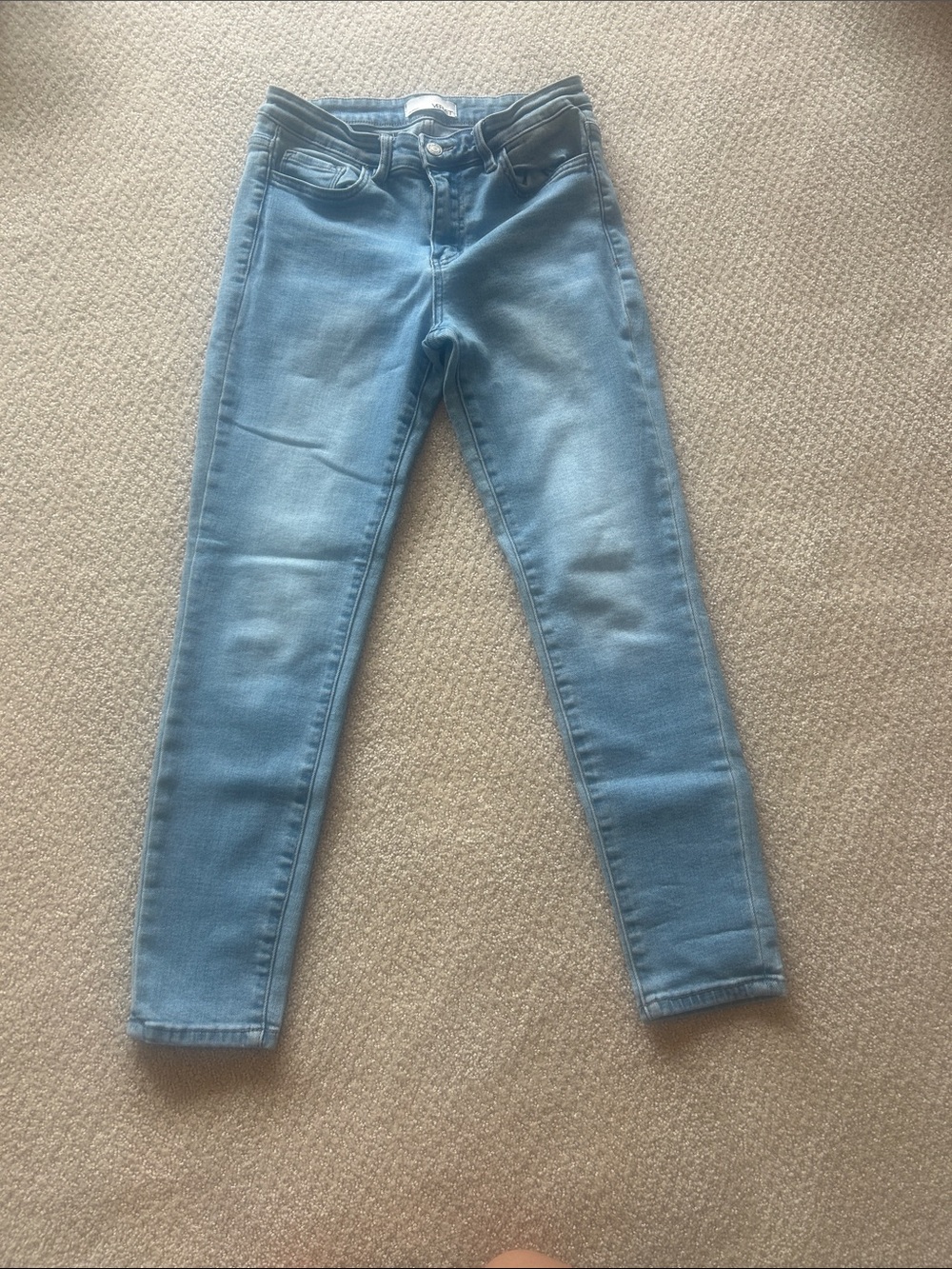 Women's Light Blue Skinny Jeans with Stretch